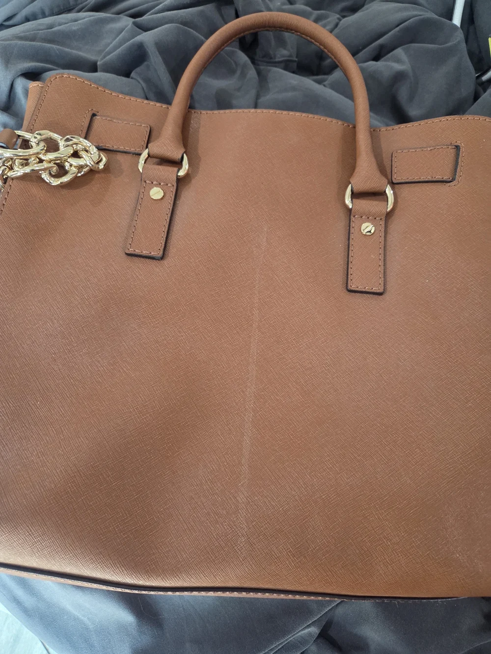 Michael Kors Brown Leather Shoulder Tote